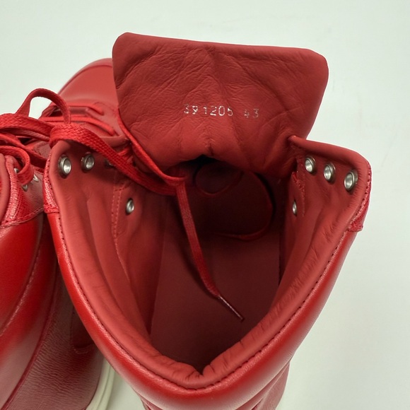 Balenciaga Red High-Top Sneakers - Picture 5 of 6